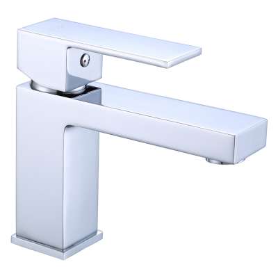 Low Price Square Design Brass Basin Single Handle Mixer Tap Faucet For Basin