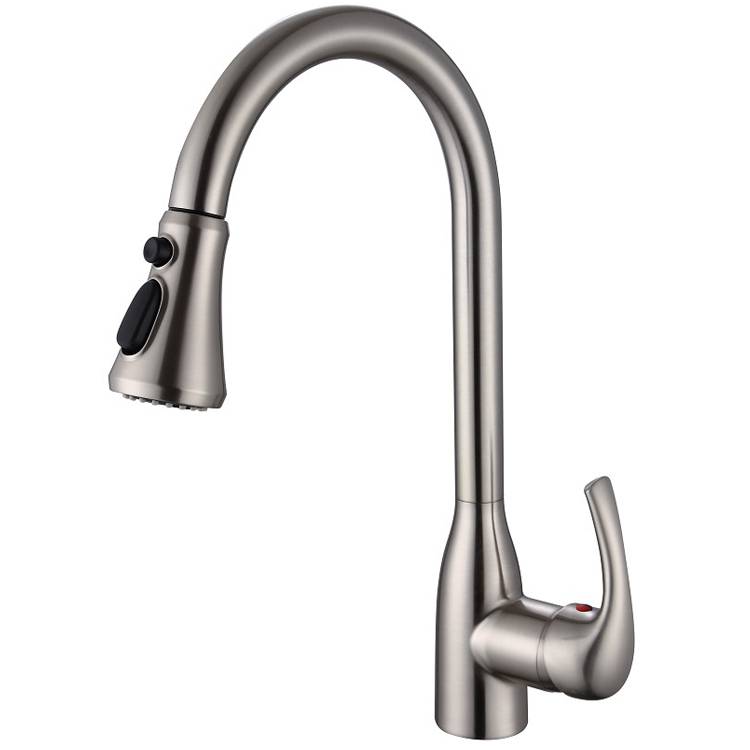 New Style Stainless Steel Fashion Pull Out Sprayer Kitchen Taps Sink Faucet Kitchen Faucet 6565BN